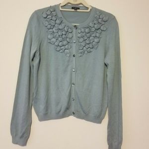 ANN TAYLOR Applique sweater cardigan, Size M